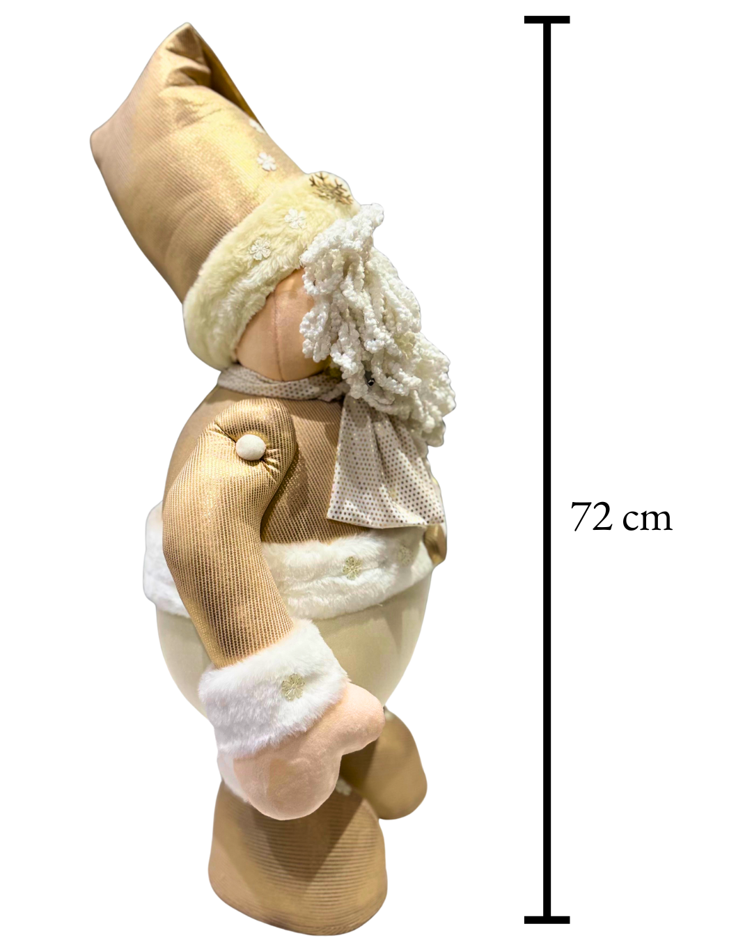 Santa Claus redondo Beige | Decorativo navideño