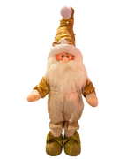 Papá Noel navideño dorado