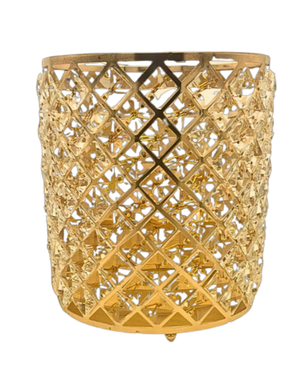 Jarrón Diamond Dorado