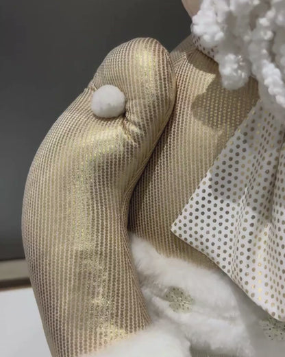 Santa Claus redondo Beige | Decorativo navideño